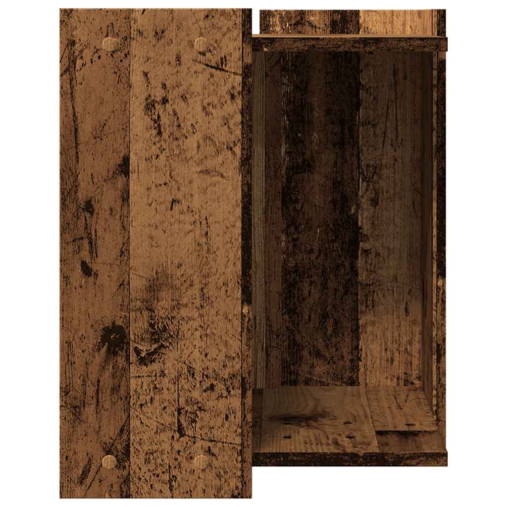 Antik fa színű szerelt fa macskaalomdoboz 42 x 42 x 51 cm - Image 5