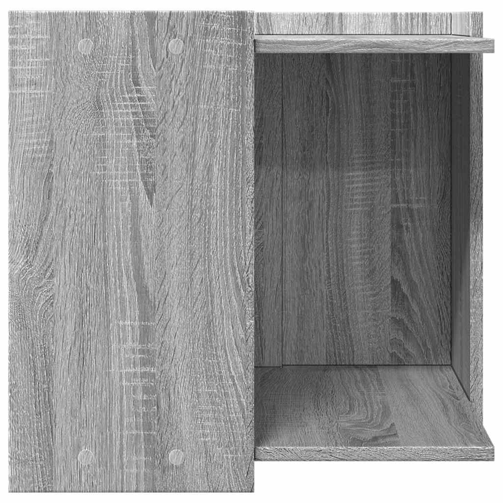 Szürke sonoma színű szerelt fa macskaalomdoboz 53 x 53 x 51 cm - Image 5