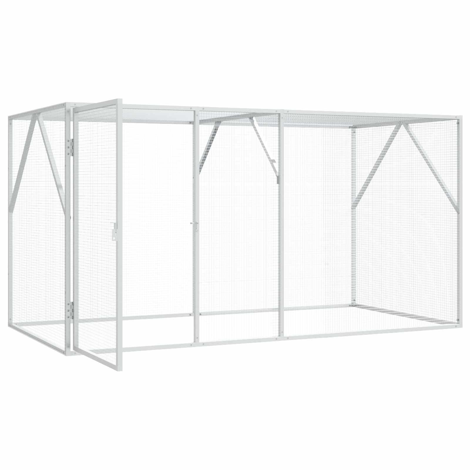 Madár kalitka Ezüst 208 x 102 x 108 cm - Image 2