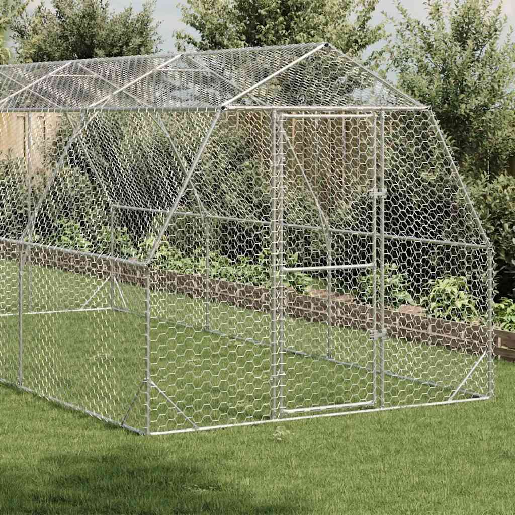 Csirkefuttató 2,5x6x2,25 m horganyzott acél