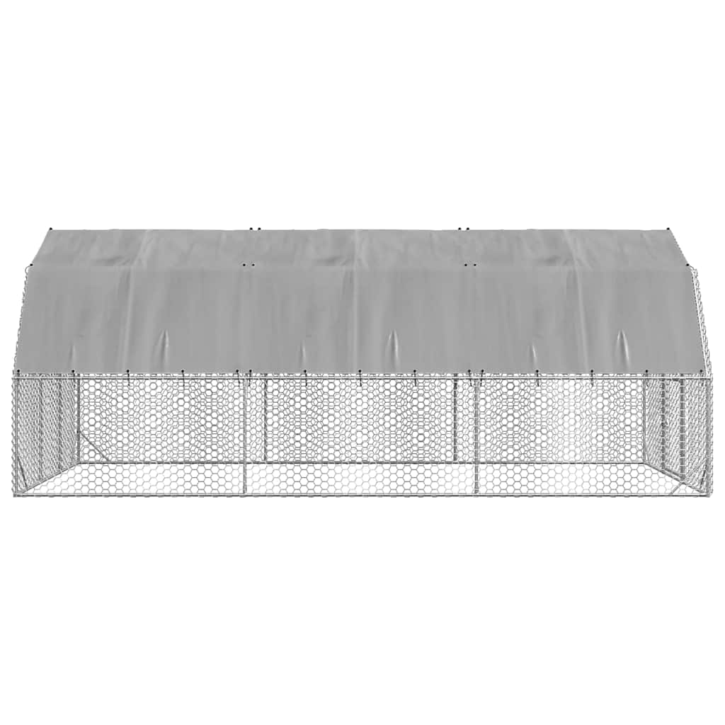 Csirkekifutó tetővel 2,5x6x2,25 m horganyzott acél - Image 5