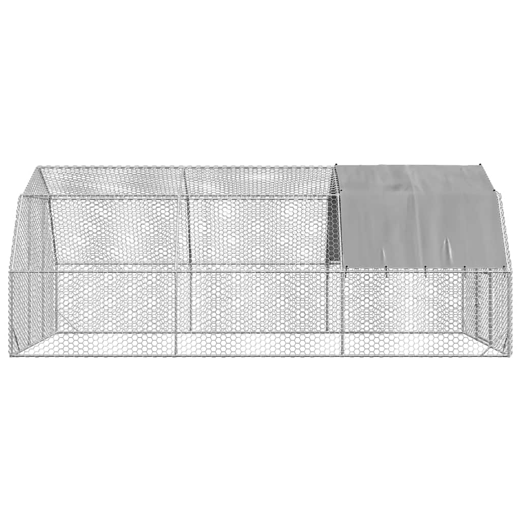 Csirkekifutó tetővel 2,5x6x2,25 m horganyzott acél - Image 5