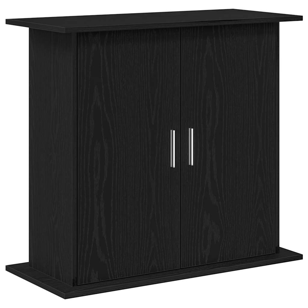 Fekete tölgyfa akváriumállvány 81 x 36 x 73 cm - Image 2