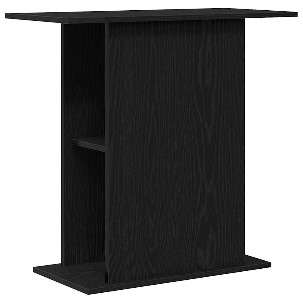 Fekete tölgyfa akváriumállvány 75 x 36 x 72,5 cm - Image 2