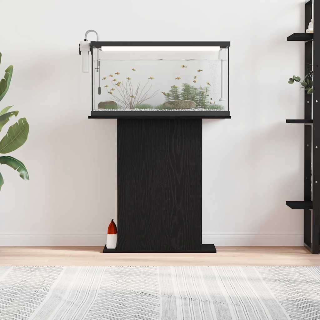 Fekete tölgyfa akváriumállvány 75 x 36 x 72,5 cm - Image 3