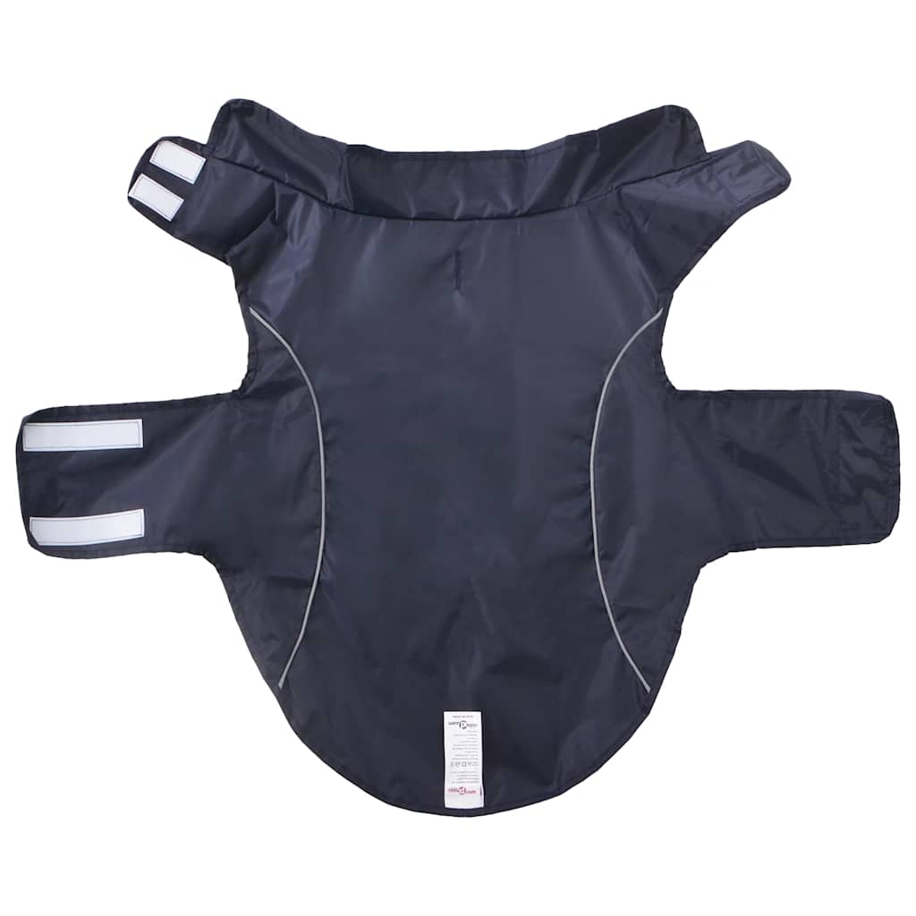Sötétkék poliészter kutya esőkabát fényvisszaverő csíkokkal 2XL - Image 4