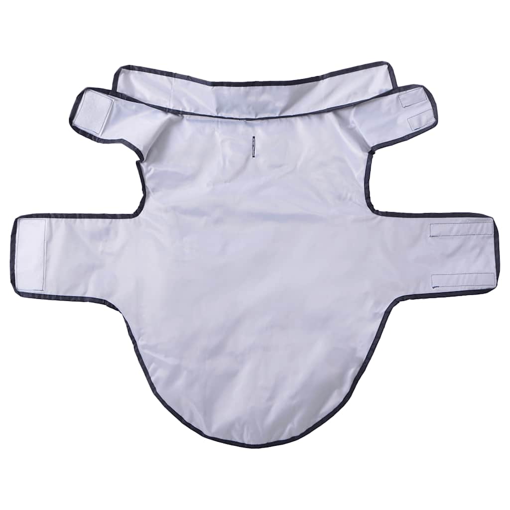 Sötétkék poliészter kutya esőkabát fényvisszaverő csíkokkal 2XL - Image 5