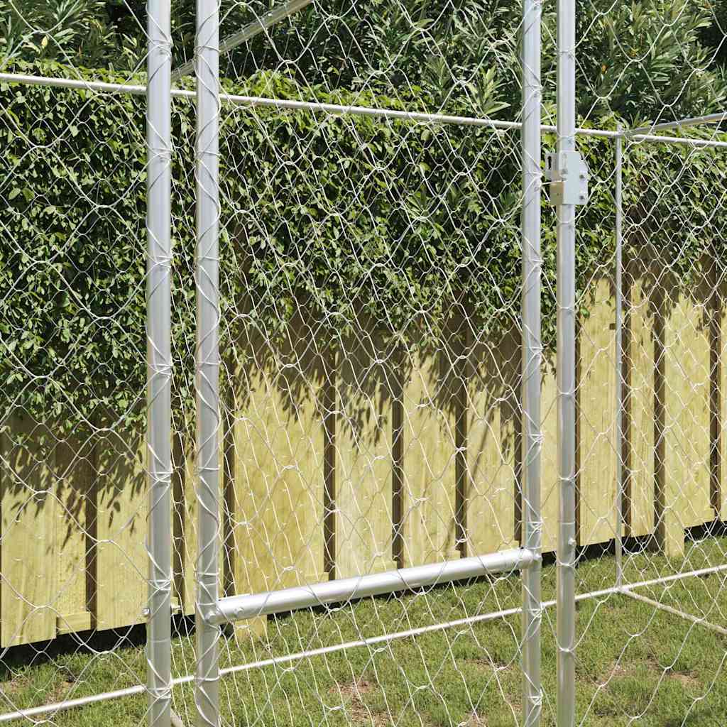 Kutyaketrec Ezüst 600 x 200 x 200 cm Horganyzott acél - Image 3