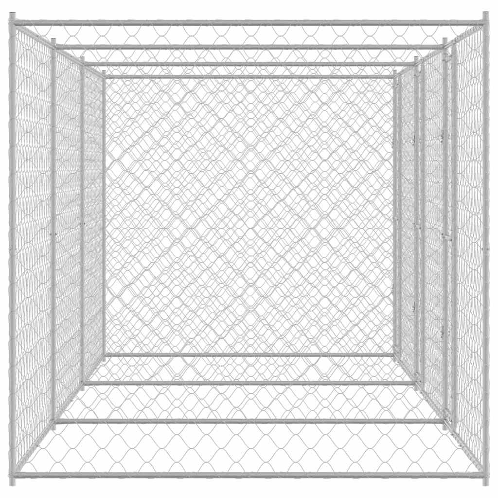 Kutyaketrec Ezüst 600 x 200 x 200 cm Horganyzott acél - Image 5