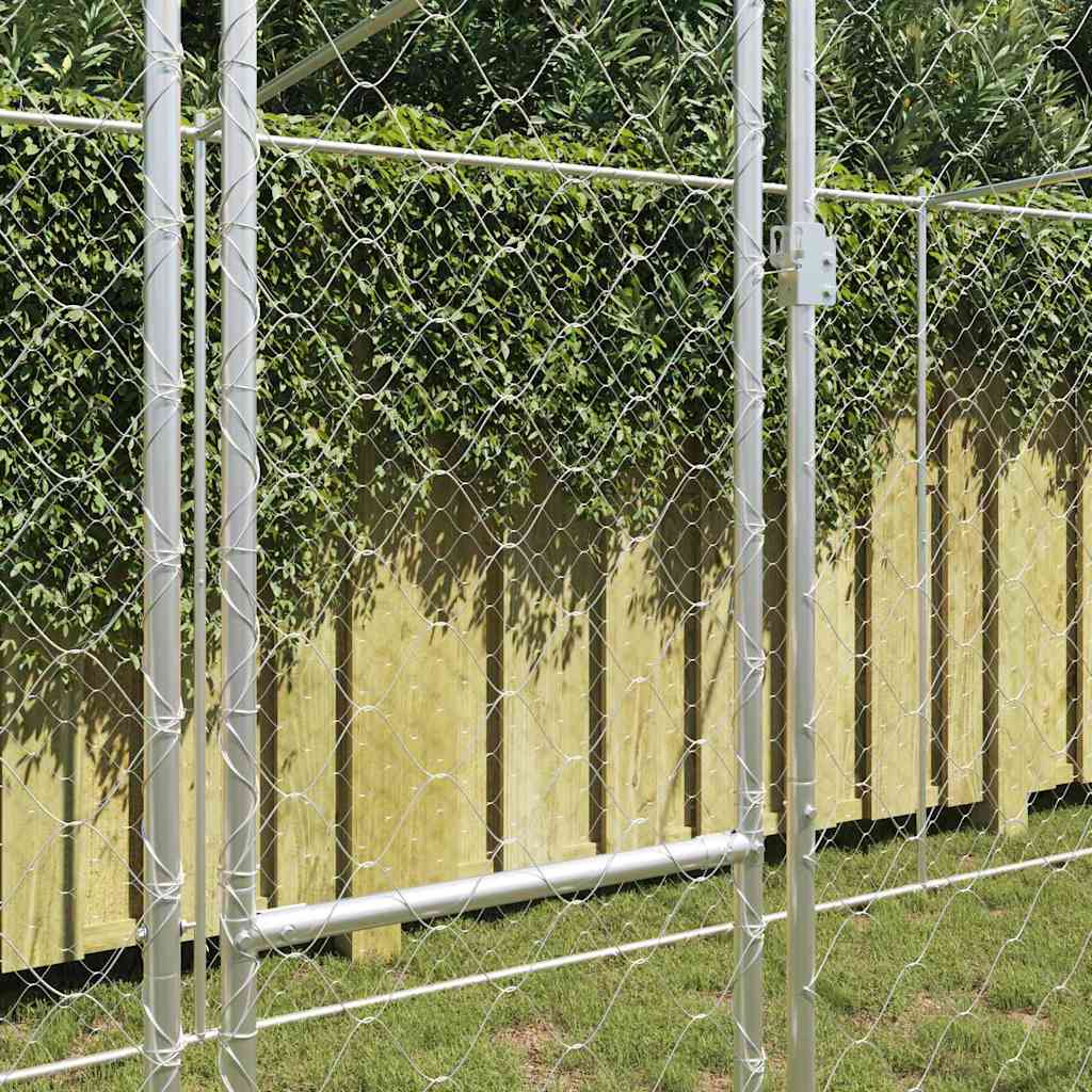 Kutyaketrec Ezüst 600 x 200 x 200 cm Horganyzott acél - Image 3