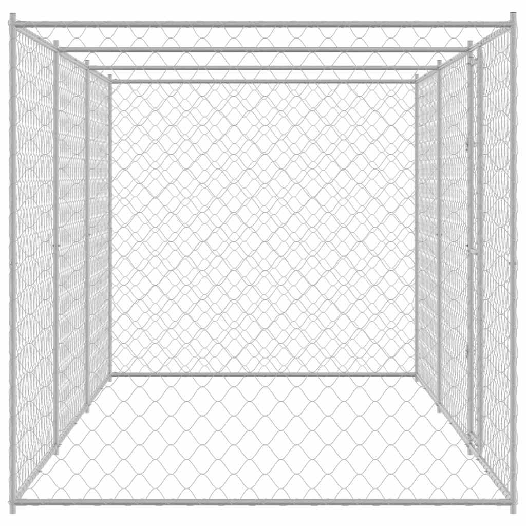 Kutyaketrec Ezüst 600 x 200 x 200 cm Horganyzott acél - Image 5