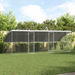Kutyaház 3 db Ezüst 6 x 2 x 2 m Horganyzott acél