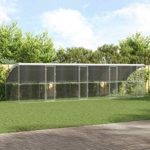 Kutyaház 4 db Ezüst 8 x 2 x 2 m Horganyzott acél