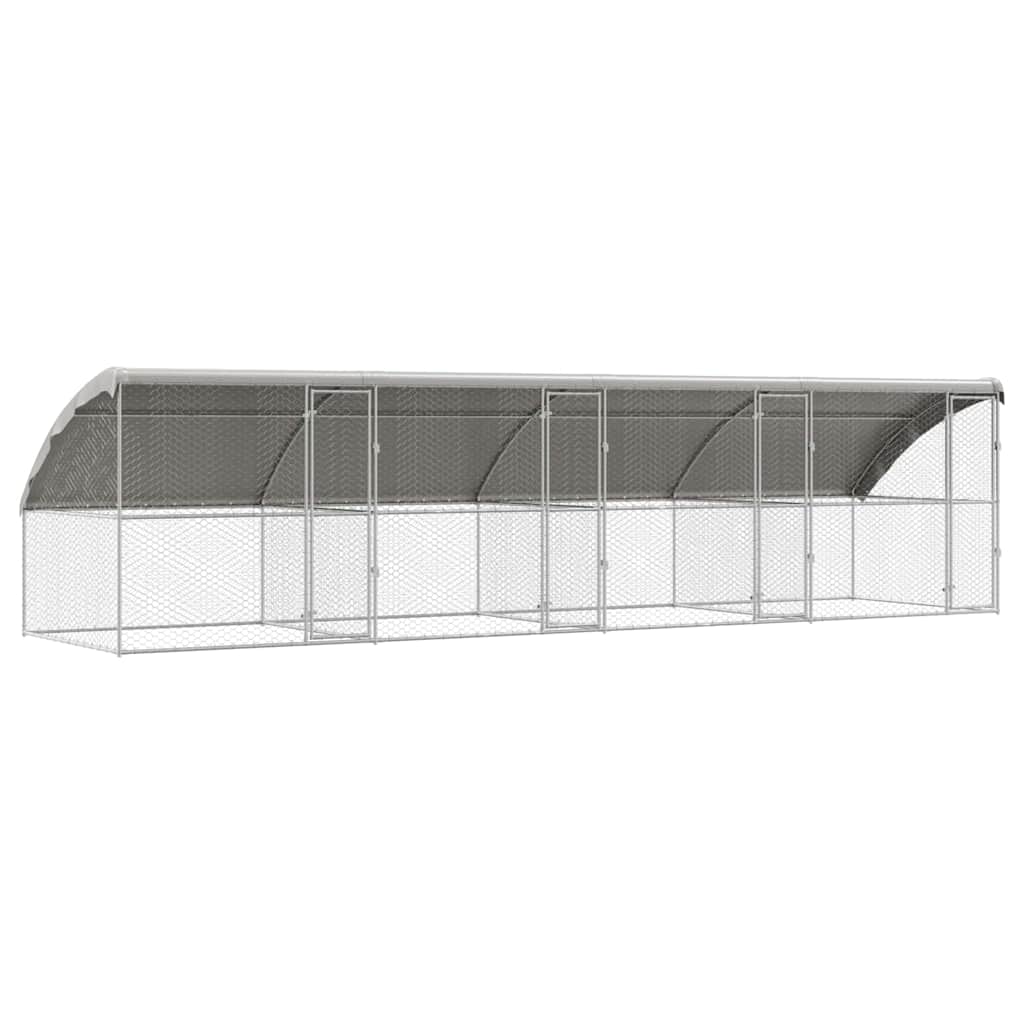 Kutyaház 4 db Ezüst 8 x 2 x 2 m Horganyzott acél - Image 2