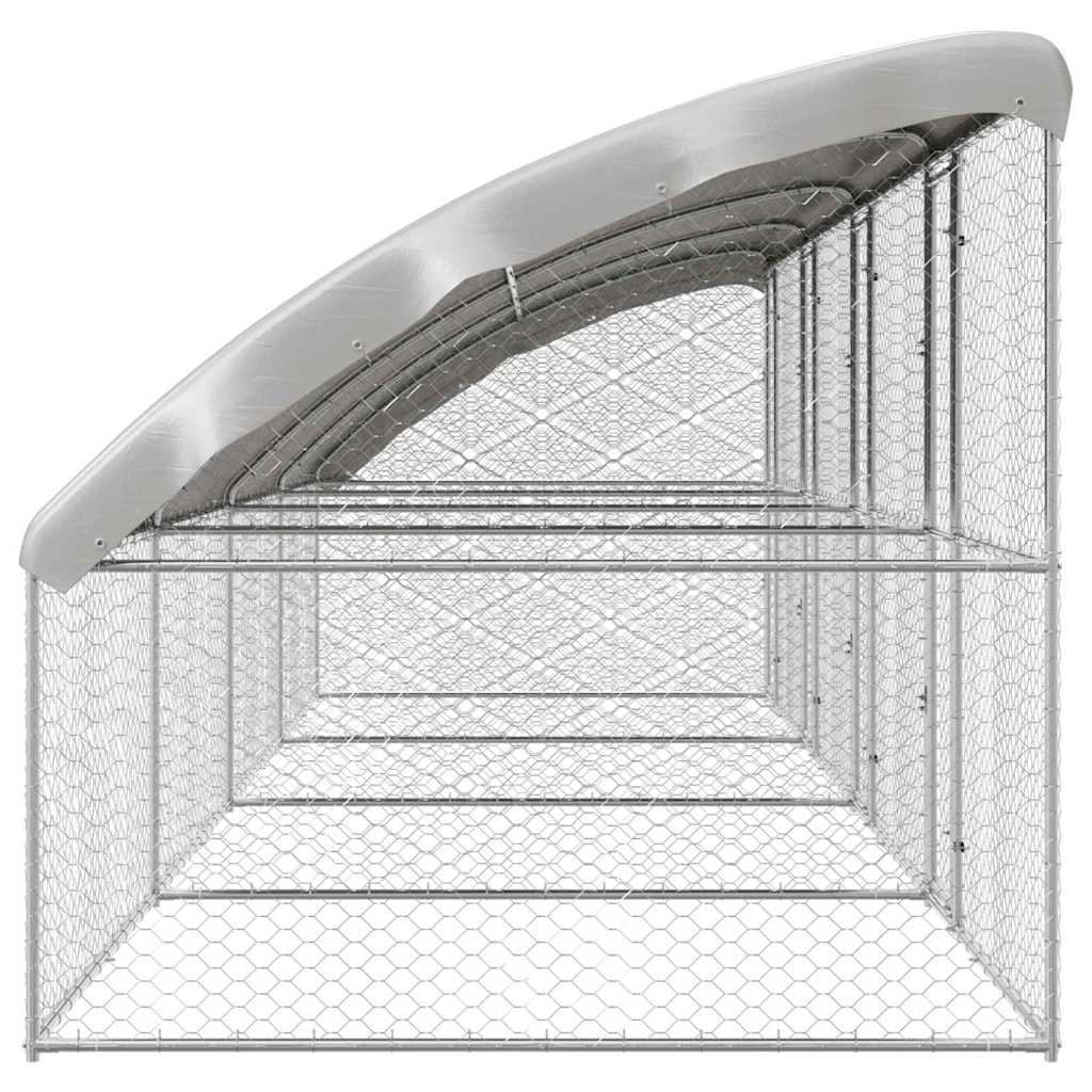 Kutyaház 4 db Ezüst 8 x 2 x 2 m Horganyzott acél - Image 5
