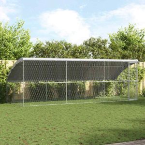 Kutyaház 3 db Ezüst 6 x 2 x 2 m Horganyzott acél