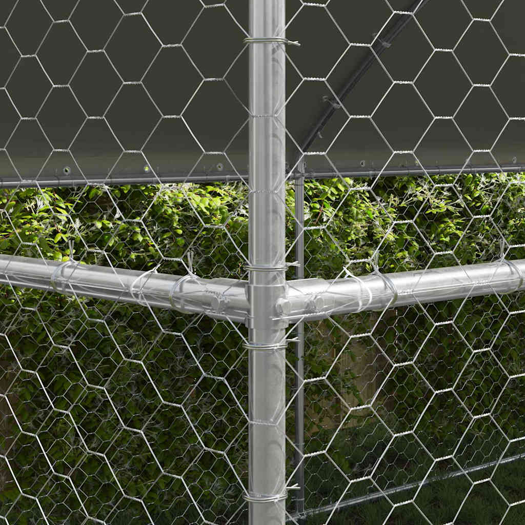 Kutyaház 4 db Ezüst 8 x 2 x 2 m Horganyzott acél - Image 3