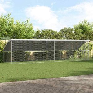 Kutyaház 4 db Ezüst 8 x 2 x 2 m Horganyzott acél