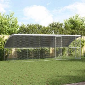 Kutyaház 3 db Ezüst 6 x 2 x 2 m Horganyzott acél
