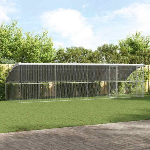 Kutyaház 4 db Ezüst 8 x 2 x 2 m Horganyzott acél