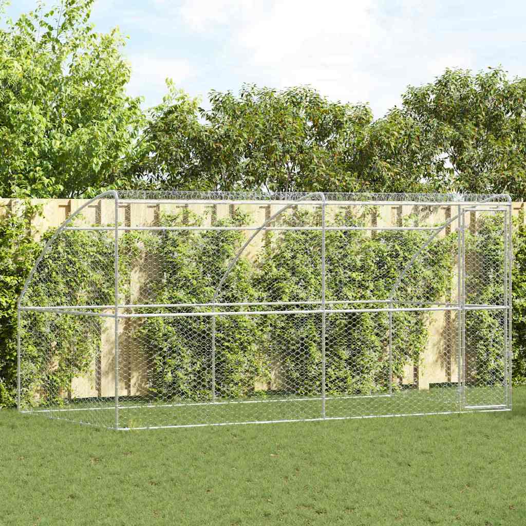 Kutyaház 2 db Ezüst 4 x 2 x 2 m Horganyzott acél