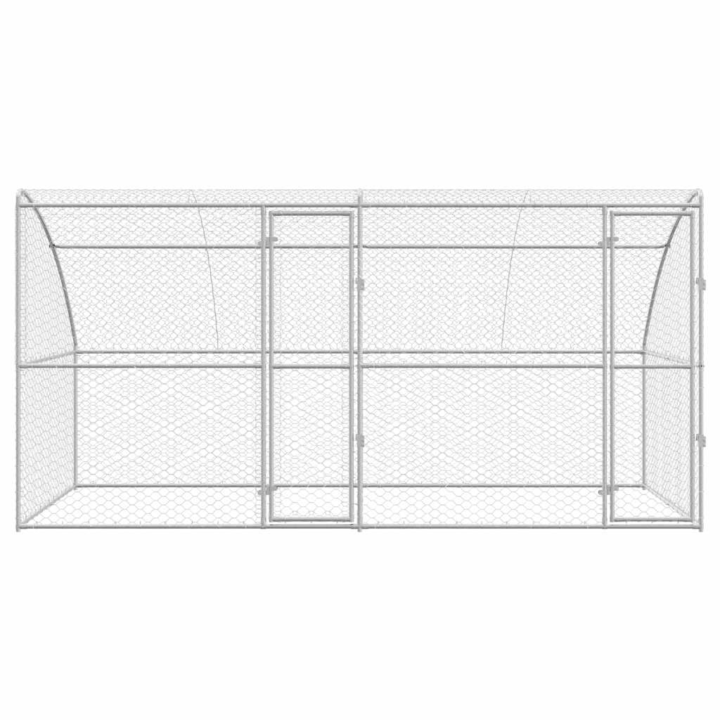 Kutyaház 2 db Ezüst 4 x 2 x 2 m Horganyzott acél - Image 4
