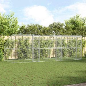 Kutyaház 3 db Ezüst 6 x 2 x 2 m Horganyzott acél