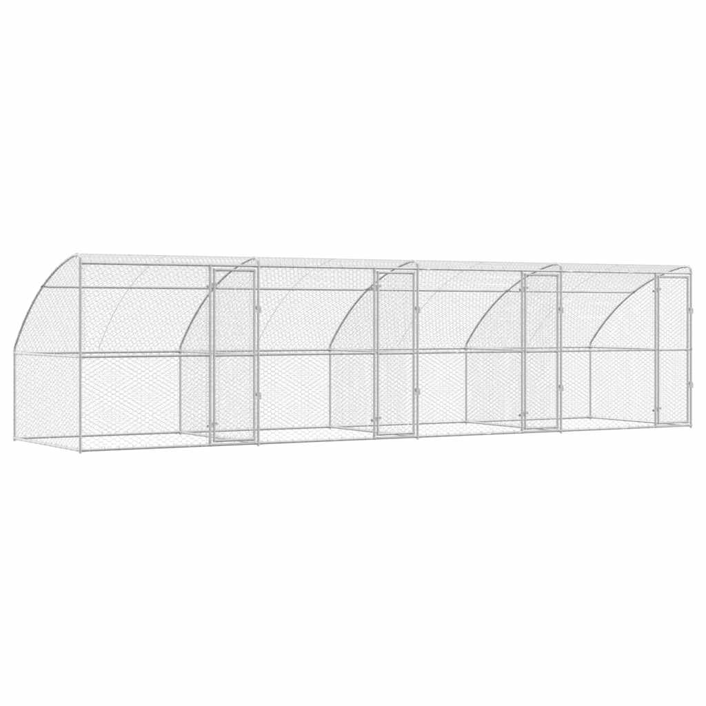 Kutyaház 4 db Ezüst 8 x 2 x 2 m Horganyzott acél - Image 2