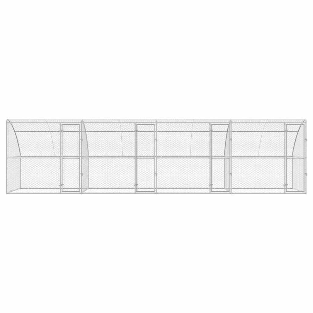 Kutyaház 4 db Ezüst 8 x 2 x 2 m Horganyzott acél - Image 4