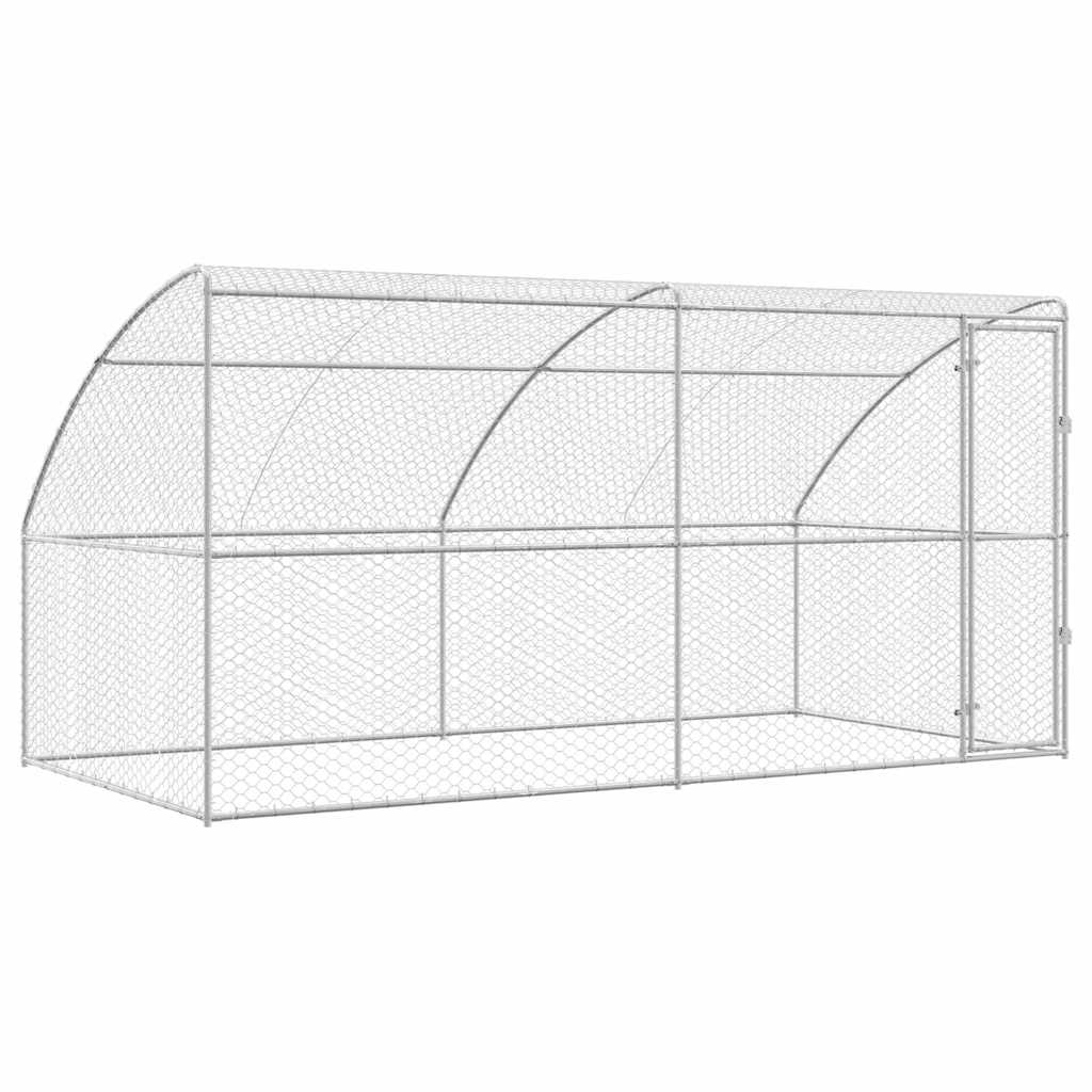 Kutyaház 2 db Ezüst 4 x 2 x 2 m Horganyzott acél - Image 2