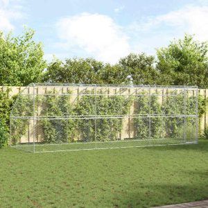 Kutyaház 3 db Ezüst 6 x 2 x 2 m Horganyzott acél