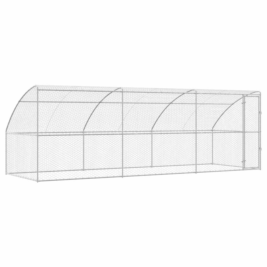 Kutyaház 3 db Ezüst 6 x 2 x 2 m Horganyzott acél - Image 2