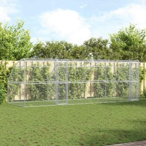 Kutyaház 3 db Ezüst 6 x 2 x 2 m Horganyzott acél