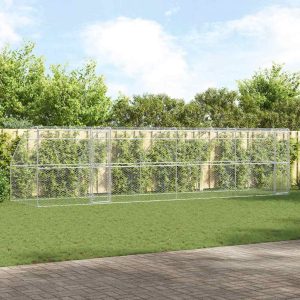 Kutyaház 4 db Ezüst 8 x 2 x 2 m Horganyzott acél