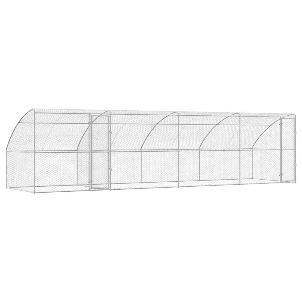 Kutyaház 4 db Ezüst 8 x 2 x 2 m Horganyzott acél - Image 2