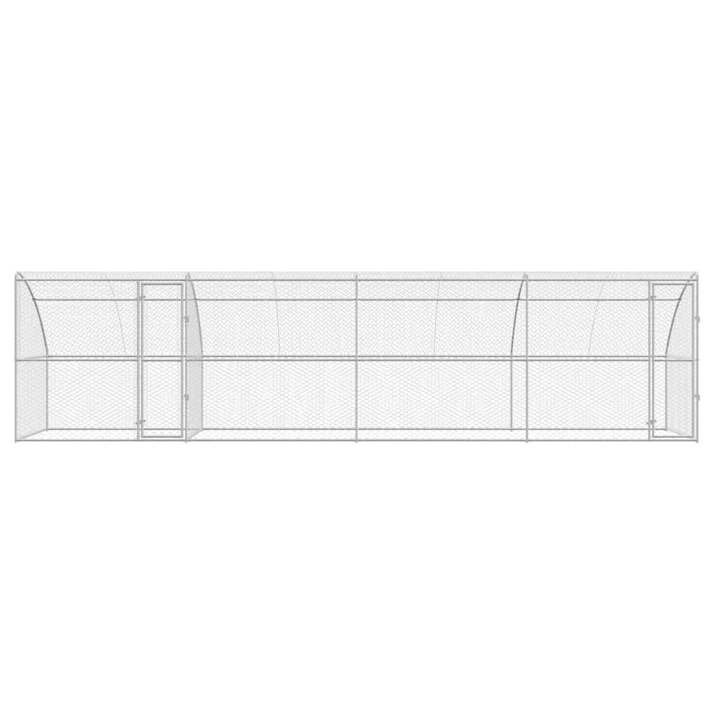 Kutyaház 4 db Ezüst 8 x 2 x 2 m Horganyzott acél - Image 4