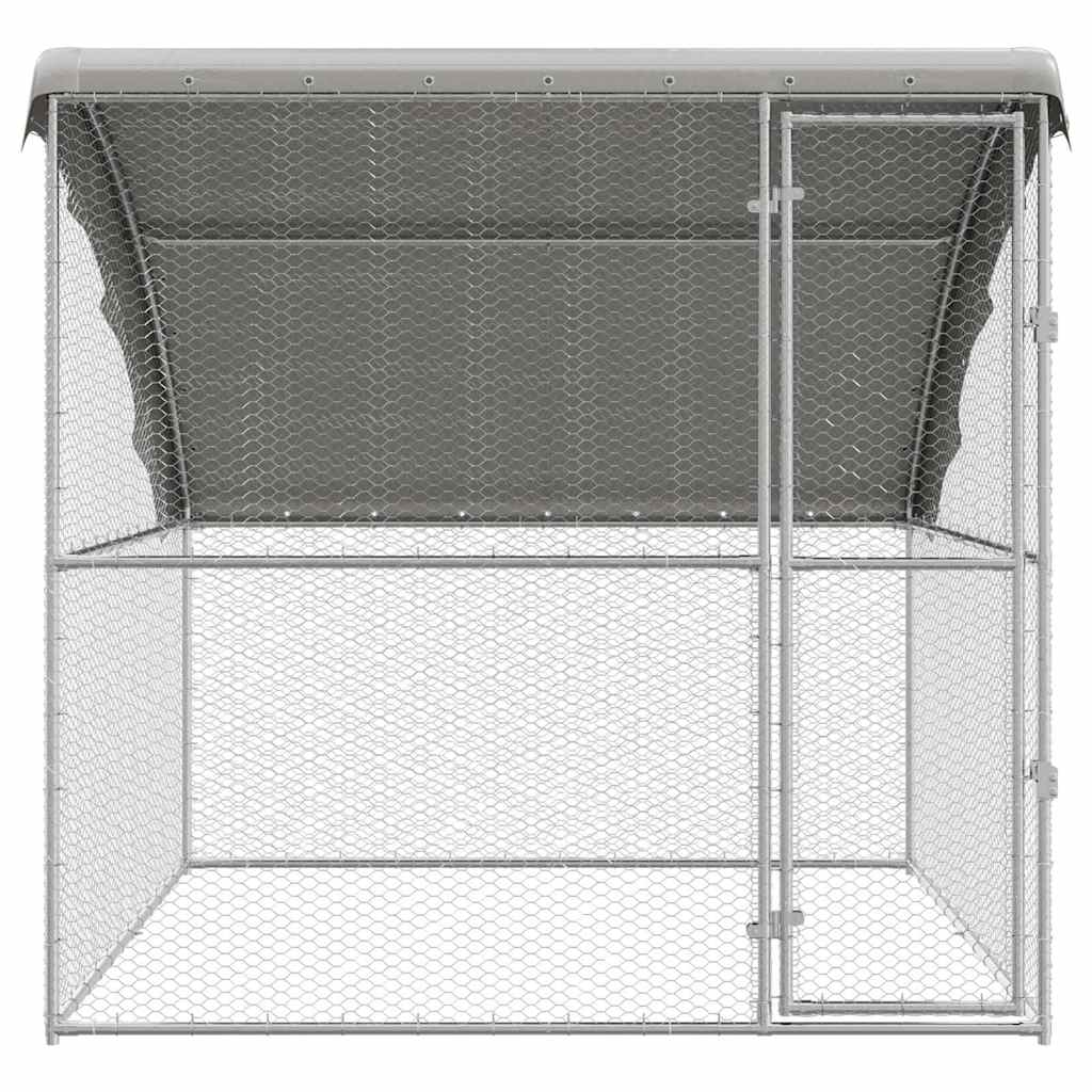 Csirkeketrec Ezüst 2 x 2 x 2 m Horganyzott Acél - Image 4