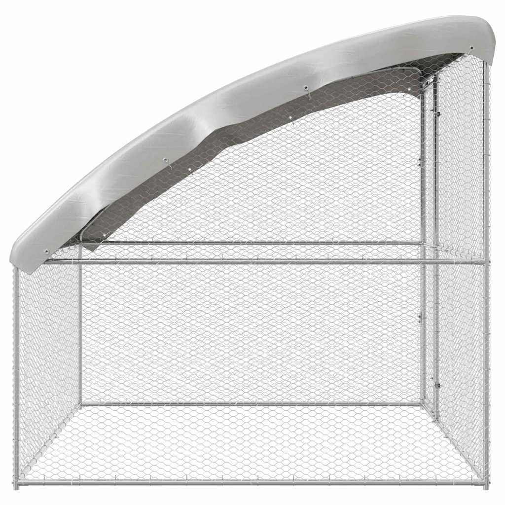 Csirkeketrec Ezüst 2 x 2 x 2 m Horganyzott Acél - Image 5