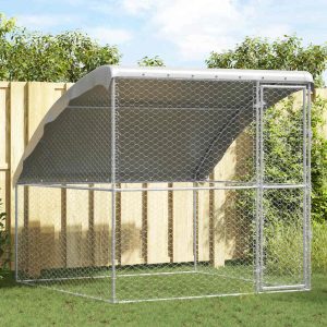 Kutyaház Ezüst 2 x 2 x 2 m Horganyzott acél