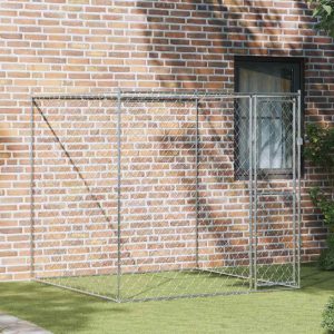 Kutyaketrec Ezüst 200 x 200 x 200 cm Horganyzott acél