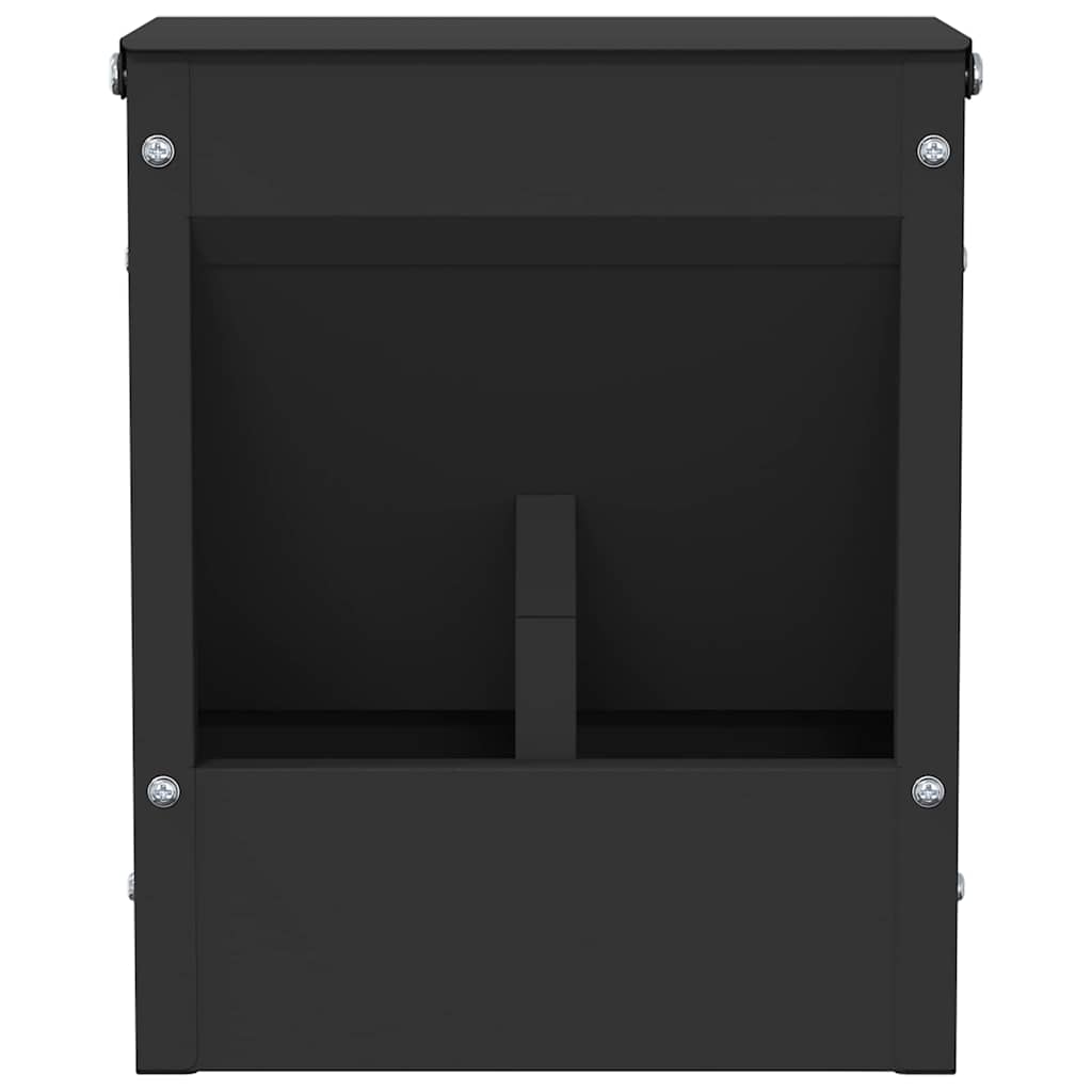 Nyúl Etető Fekete 20 x 12,5 x 25 cm 3 kg Hidegen Hengerelt Acél - Image 5