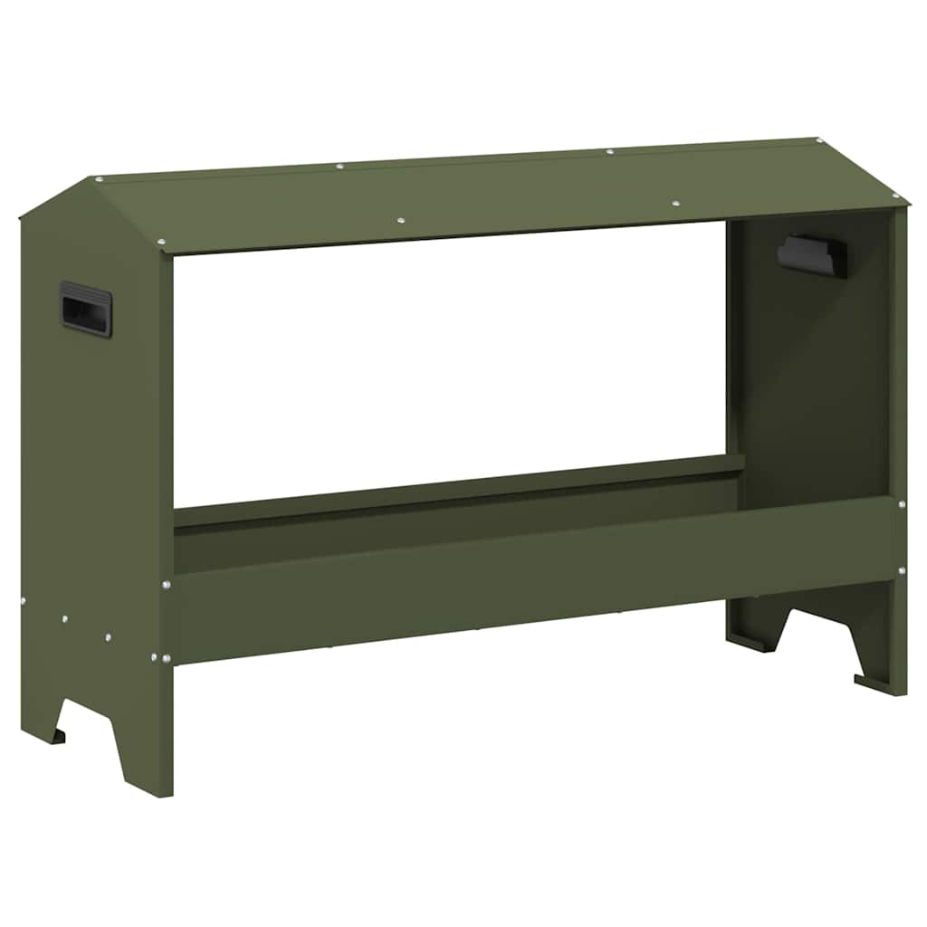 Csirke Etető Tál Olajzöld 81 x 32 x 53,5 cm - Image 2
