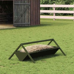 Állattenyésztési takarmányzó Olajzöld 111 x 76 x 38 cm 10 kg
