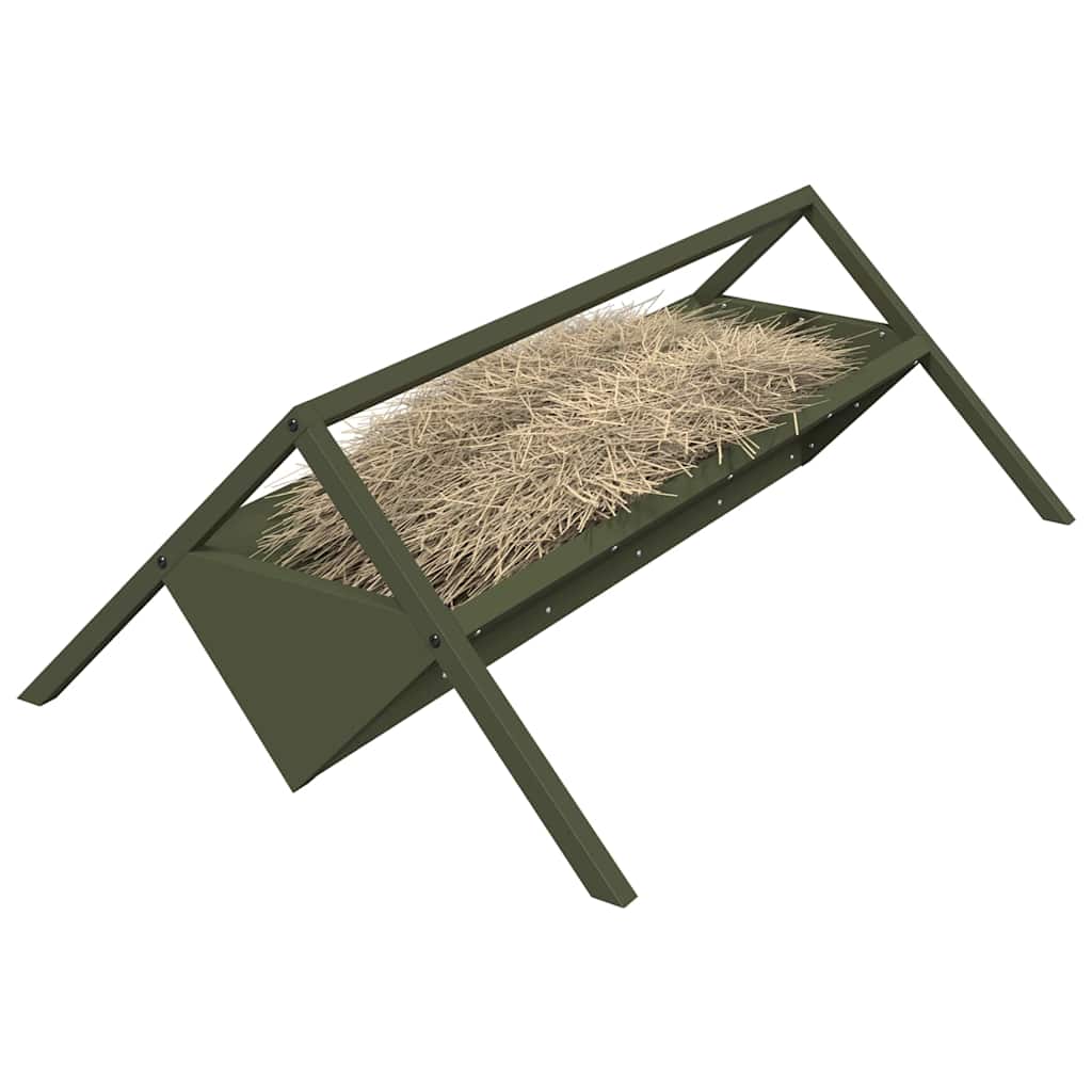Állattenyésztési takarmányzó Olajzöld 111 x 76 x 38 cm 10 kg - Image 3