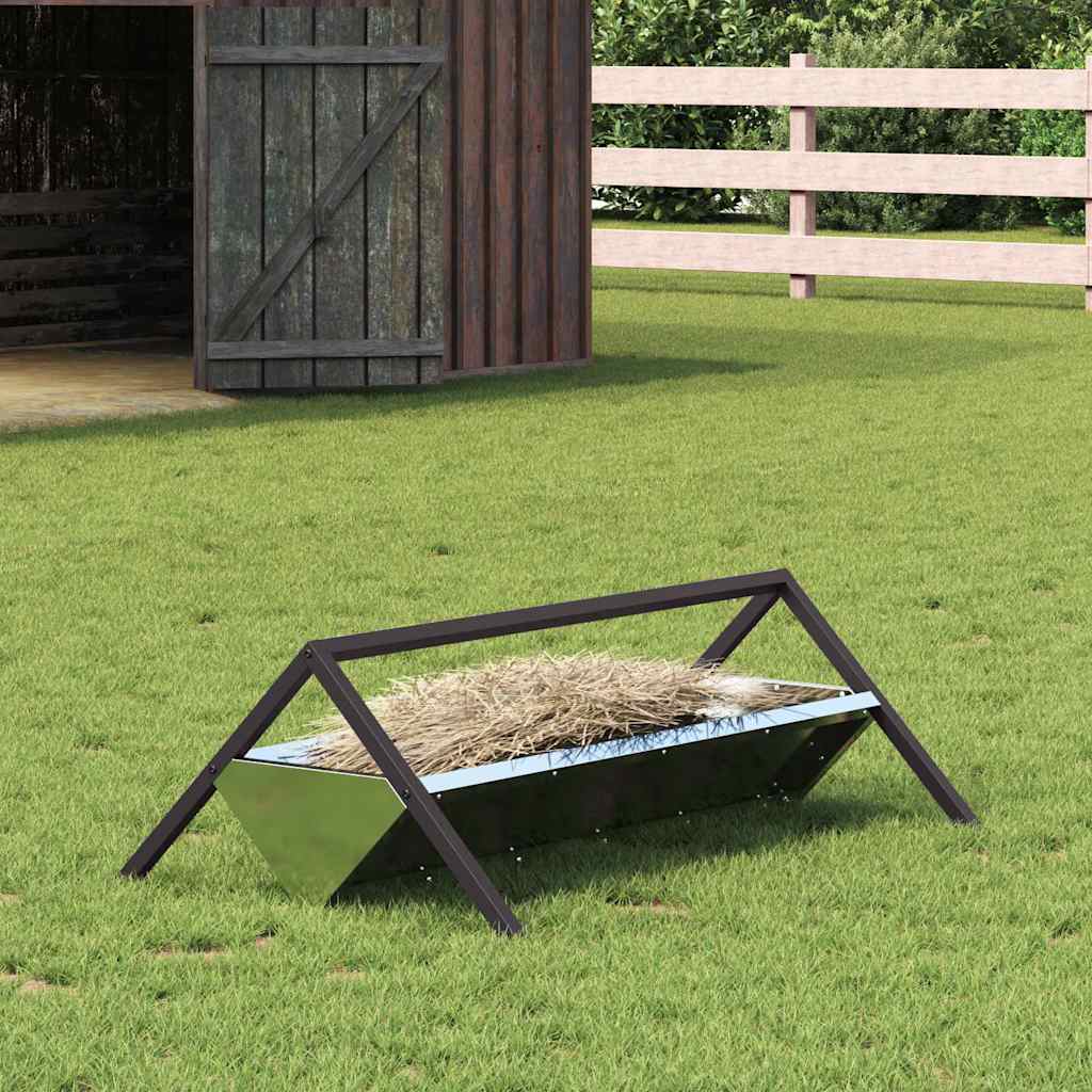 Állattenyésztési takarmányzó Ezüst 111 x 76 x 38 cm 10 kg