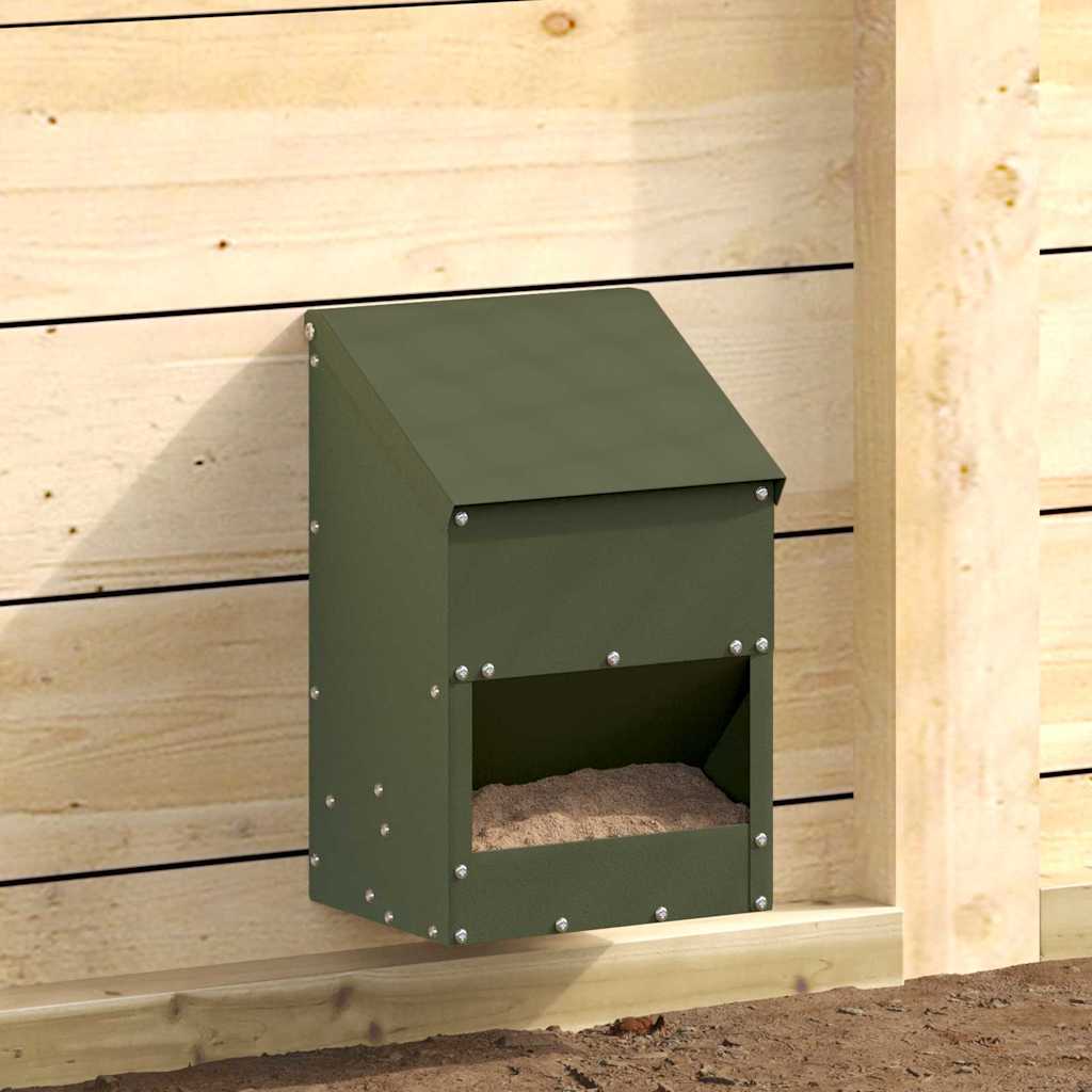 Csirke etető Olajzöld 21 x 16 x 33 cm 3 kg