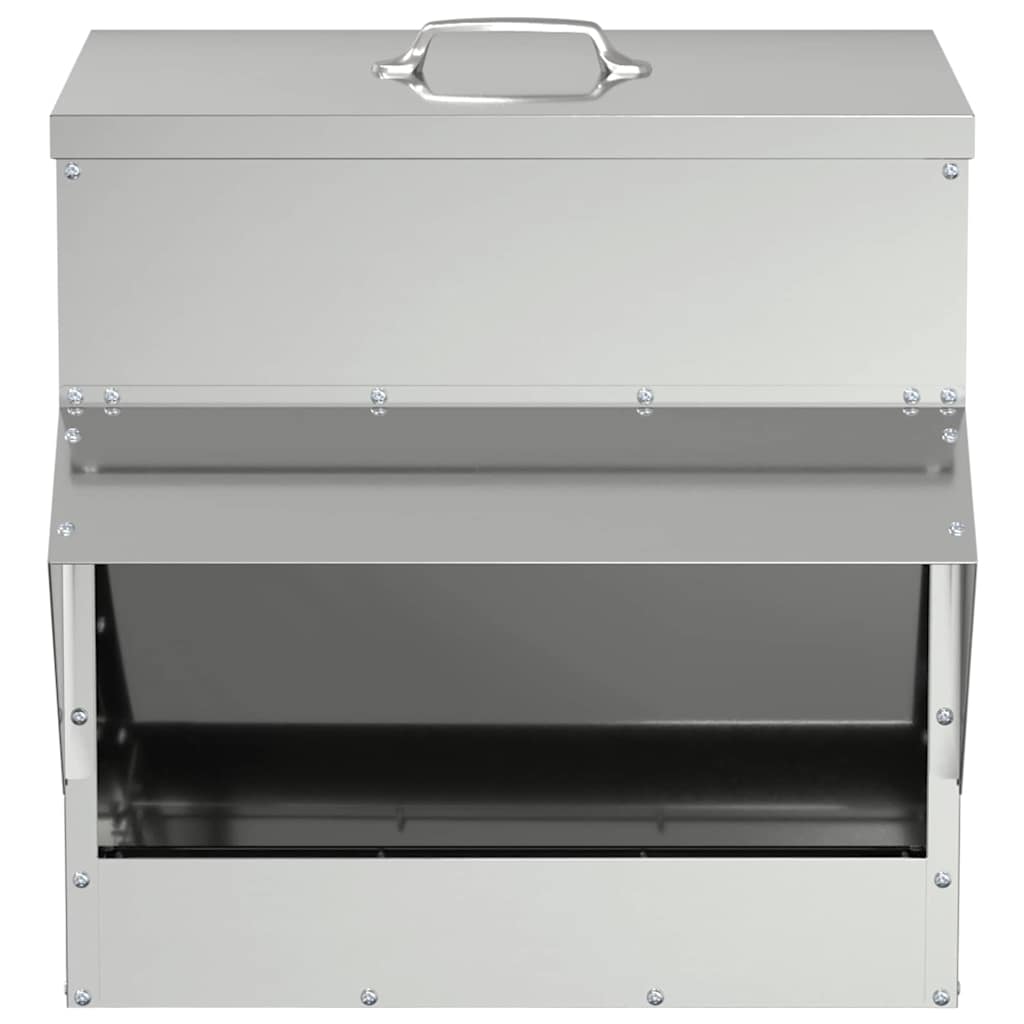 Csirke etető Ezüst 40,5 x 45 x 41 cm 20 kg Horganyzott Acél - Image 5
