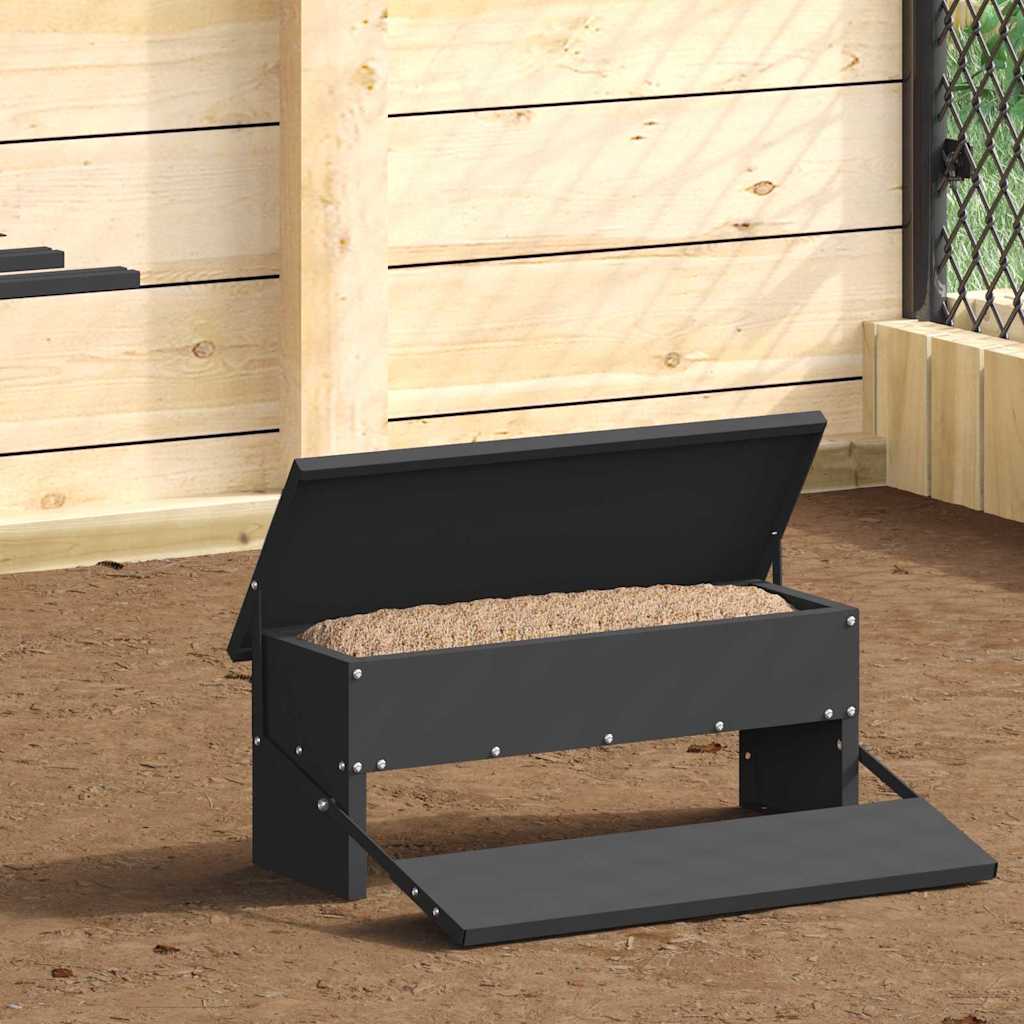 Csirke Treadle Etető Fekete 48,5 x 39,5 x 19 cm 5 kg