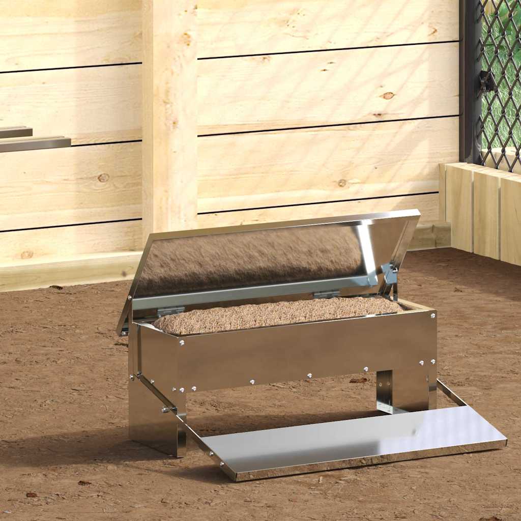 Csirke Treadle Etető Ezüst 48,5 x 39,5 x 19 cm 5 kg