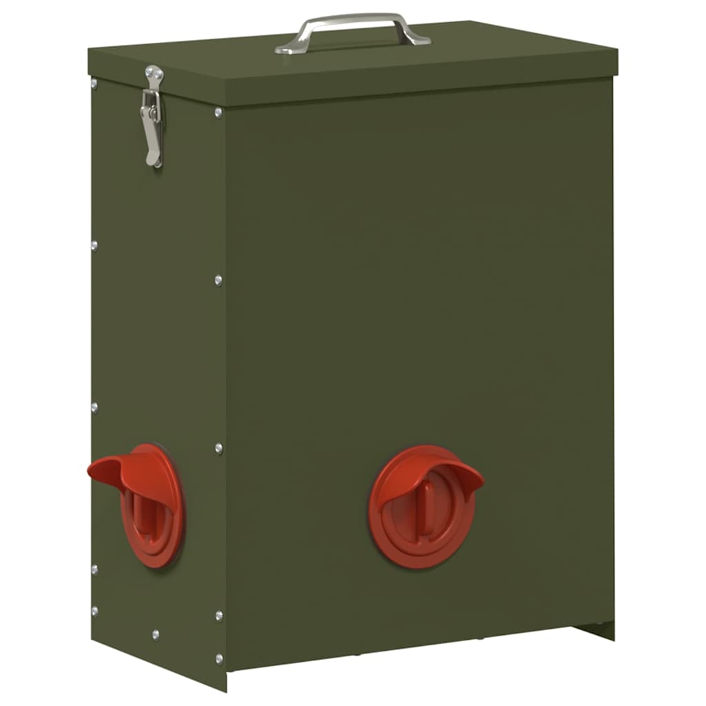 Csirke etető Olajzöld 32,5 x 20,5 x 43 cm 25 kg - Image 2